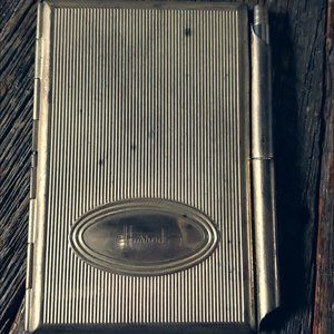 Vintage Harrod's Silverplated Notepad/Card Holder